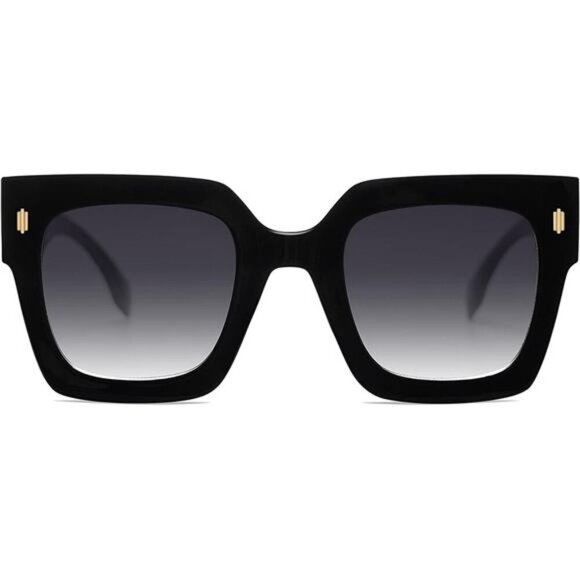 Sojos Oversized Square Sunglasses Women Retro Big Frame UV400 Fashion Shades - Picture 1 of 7